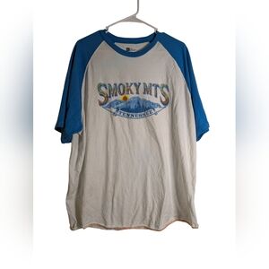 GAP Blue and White Short Sleeve Tee